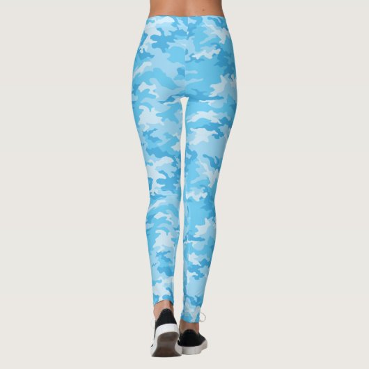 Leggings de Camo Bleu Bébé (Dos)