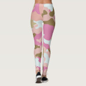 Leggings De Camo Rose Et Khaki (Dos)