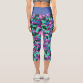 Leggings de Camo Vert Bleu Capri (Verso)