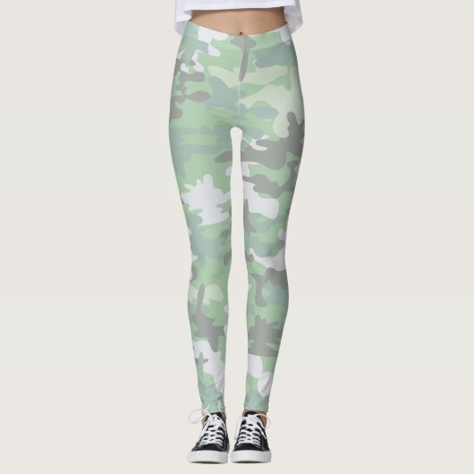 Leggings de Camo Vert Mint (Devant)