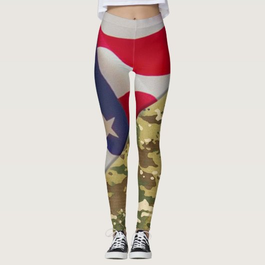 Leggings de camouflage (Devant)