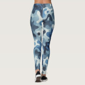 Leggings de camouflage bleu (Dos)