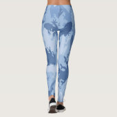 Leggings de camouflage en Reptile Bleu (Dos)