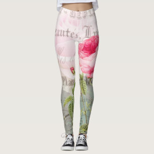 Leggings de carte postale vintage