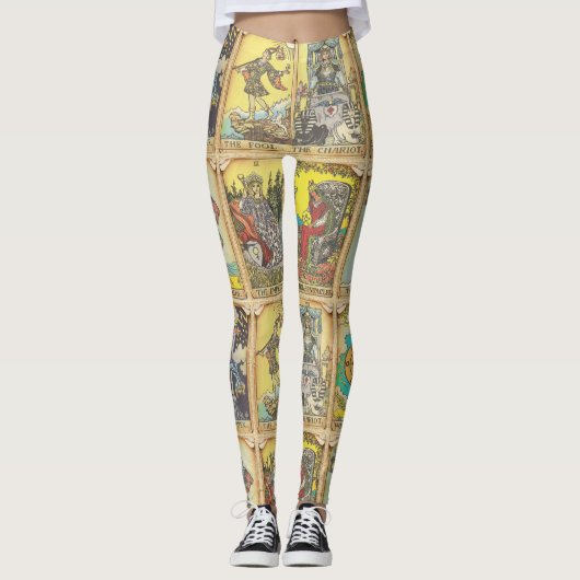 Leggings de carte Tarot antique - Cool (Devant)