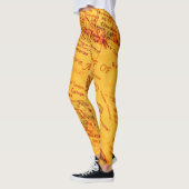 Leggings de carte vintage (Gauche)