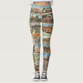Leggings de cartes postales Texas (Devant)