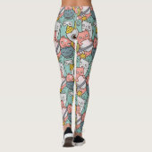 Leggings de chats spatiaux cool (Dos)
