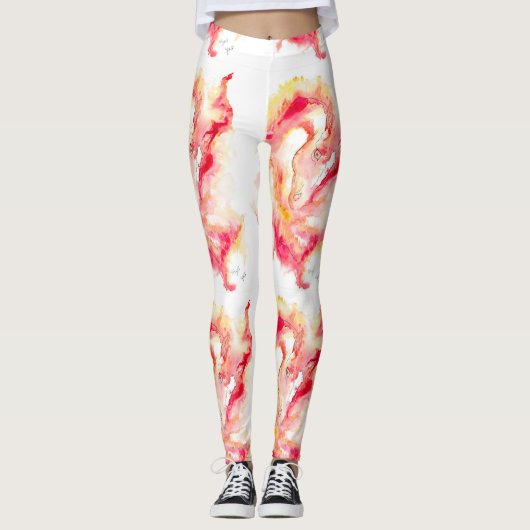 Leggings de chevaux de feu (Devant)