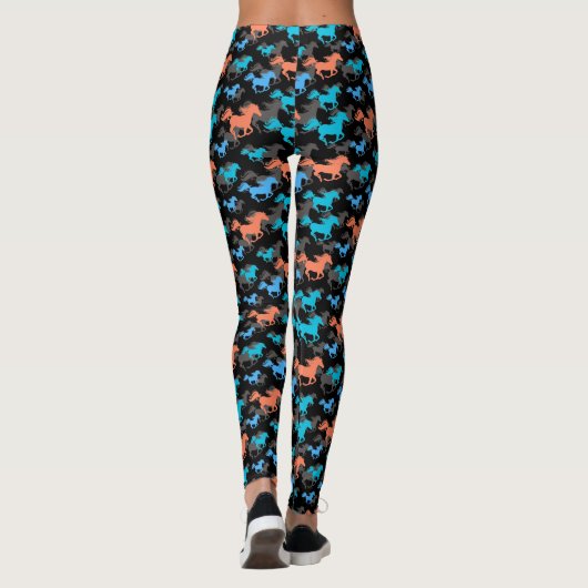 Leggings de chevaux sauvages (Dos)