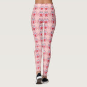 Leggings de Chouette Coeur Rose (Dos)