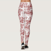 Leggings de circuit (cerise) (Dos)