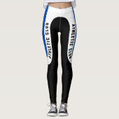 Leggings de club d'athlétisme personnalisables ver (Devant)