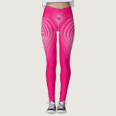 Leggings de coeur rose (Devant)