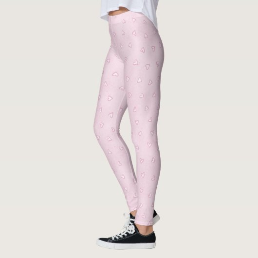 Leggings de coeur rose (Gauche)