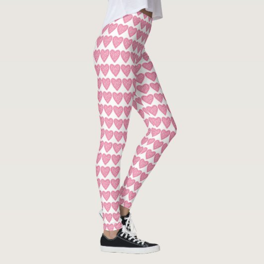 Leggings de coeur rose (Droite)