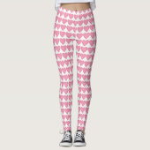 Leggings de coeur rose (Devant)