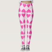 Leggings de coeur rose (Devant)