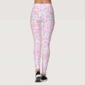 Leggings de coeur rose/bleu clair/orange (Dos)