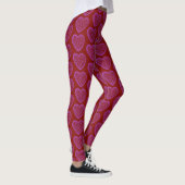 Leggings de coeur violet rouge (Droite)