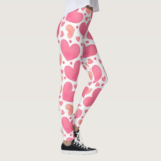Leggings de Coeurs roses (Droite)
