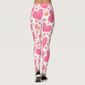 Leggings de Coeurs roses (Dos)