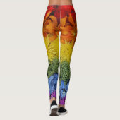 Leggings de collection de fleurs de fierté (Dos)