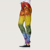 Leggings de collection de fleurs de fierté (Gauche)