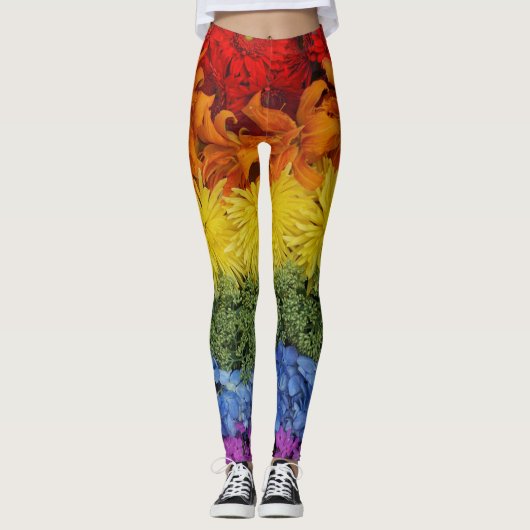 Leggings de collection de fleurs de fierté (Devant)