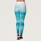 Leggings de coloris bleu Ombre (Dos)