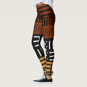 Leggings de concepteurs de tissus de boue imprimés (Gauche)