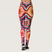 Leggings de conception 3D numérique colorés – Ajus (Dos)