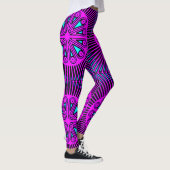 Leggings de conception 3D numérique colorés – Ajus (Droite)
