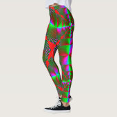 Leggings de conception 3D numérique colorés – Ajus (Gauche)