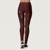 Leggings de conception 3D numérique colorés – Ajus (Dos)