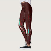 Leggings de conception 3D numérique colorés – Ajus (Gauche)