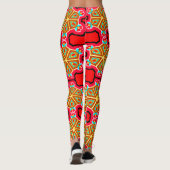 Leggings de conception 3D numérique colorés – Perf (Dos)