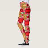 Leggings de conception 3D numérique colorés – Perf (Gauche)