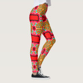 Leggings de conception 3D numérique colorés – Perf (Droite)