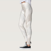 Leggings de conception Abstraite de feuilles biolo (Gauche)