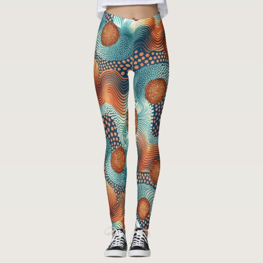 Leggings de conception avec motif défaillant (Devant)
