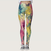 Leggings de conception avec motif défaillant (Devant)