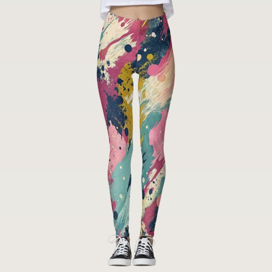 Leggings de conception avec motif défaillant (Devant)