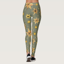 Leggings de conception céleste vintage