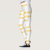 Leggings de conception d'amour personnalisée - Sty (Gauche)
