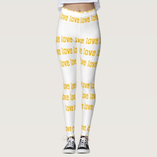 Leggings de conception d'amour personnalisée - Sty (Devant)