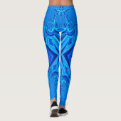 Leggings de conception de la flèche bleue vibrante (Dos)