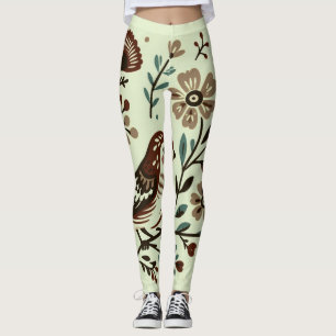leggings de conception de moineau