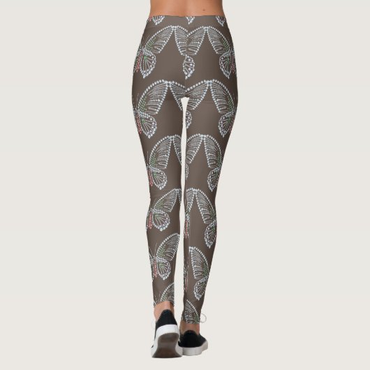 Leggings de conception en pierre de papillon (Dos)