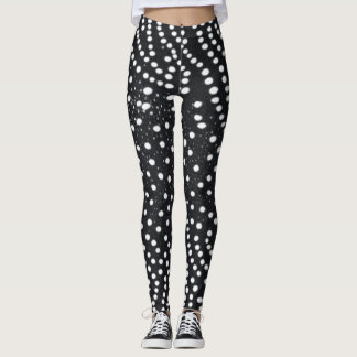 Leggings de conception noir et blanc